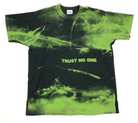 X Files Trust No One T Shirt Reware Vintage