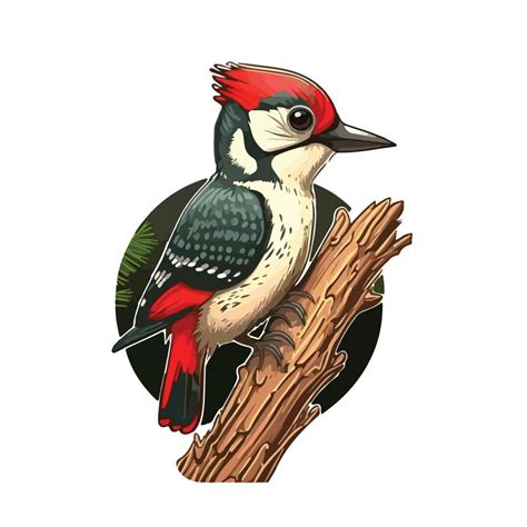 Cute Woodpecker Cartoon Style 20901440 Vector Art At Vecteezy