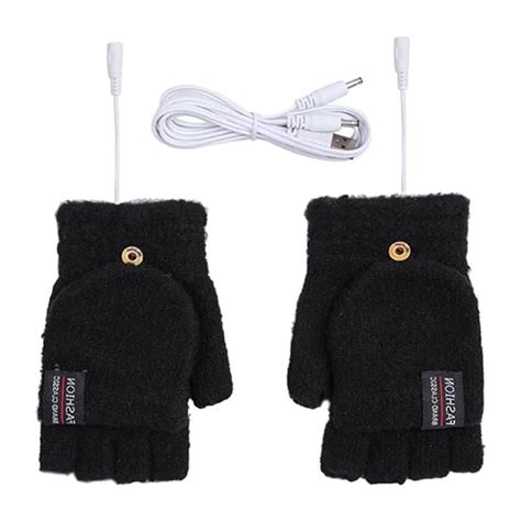 Gants D Hiver Mignons Et Chauds Pour Femmes Demi Doigt Pais Pour