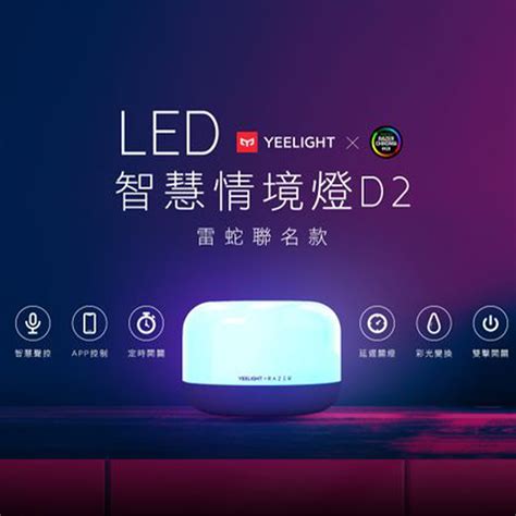 Yeelight易來 智慧情境燈｜1600萬種彩光｜雷蛇聯名款｜米家生態鏈｜支援homekit｜razer Chroma Rgb 智慧遊戲燈光