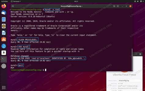 Cómo restablecer la contraseña de root MySQL Mariadb en Ubuntu 20 04