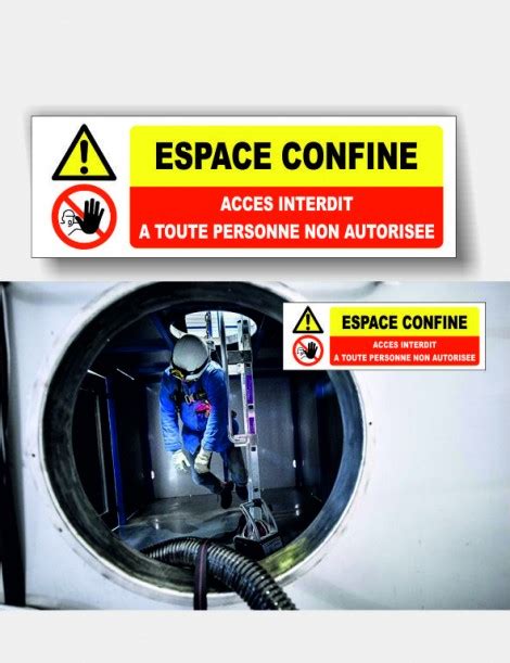 Panneau Espace Confin Acc S Interdit