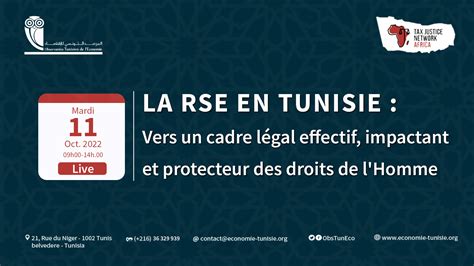 Le Rse En Tunisie Vers Un Cadre L Gal Effectif Impactant Et