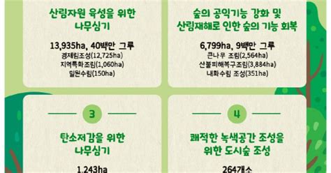 산림청 올해 남산 74배 면적에 나무 4900만 그루 심는다