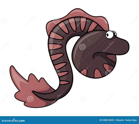 Electric Eels Cartoon Color Illustration Stock Vector Illustration Of