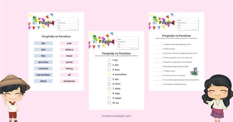 Panghalip na Panaklaw (Filipino Lesson and Free Worksheets)