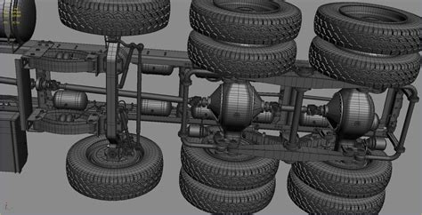 3d Truck Chassis Completely Model