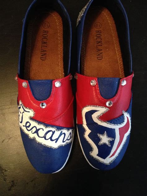 Houston Texans Custom Painted Shoes Any Design School Team Character