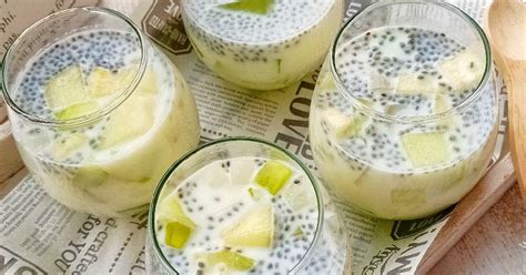 Resep Es Jelly Susu Melon Oleh Ine Setiawati Cookpad