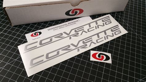 Corvette Racing Decals 2pk C5 C6 C7 C8 Fender Stickers Stingray Z06 Lsx Ltx Ebay