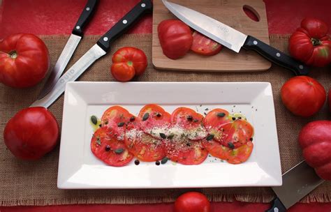 Receta De Carpaccio De Tomate De Huerto El Chef De La Casa