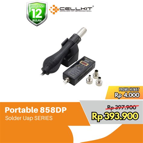 Jual CELLKIT Solder Uap Blower Hot Air Gun Portable Digital 858DP