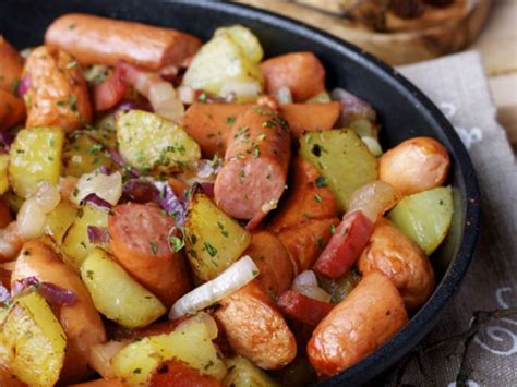 Ensalada De Papas Y Salchichas En 3 Pasos