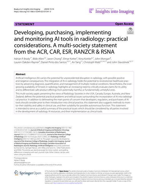 Pdf Developing Purchasing Implementing And Monitoring Ai Tools In