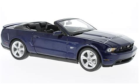 Miniature Ford Mustang Maisto Gt Cabriolet Metallise Bleue