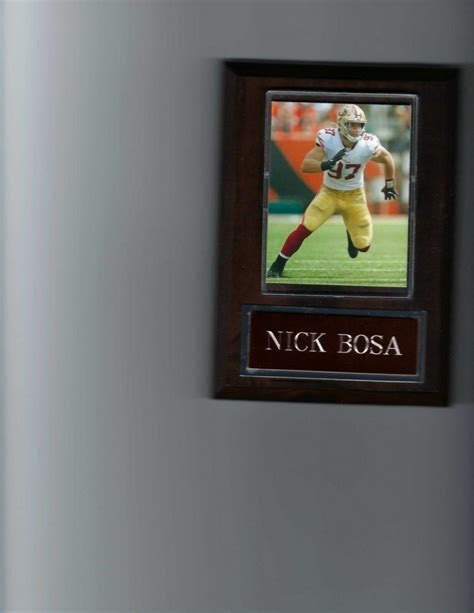 Nick Bosa Plaque San Francisco 49ers Forty Niners Football Nfl