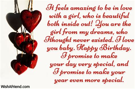 It Feels Amazing To Be In Birthday Wish For Girlfriend