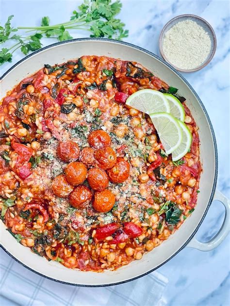Chickpea Kale And Orzo Stew Helen Ridgeway