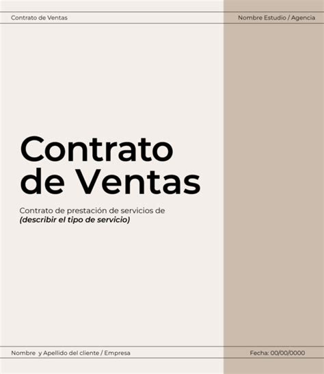 Contrato De Ventas Plantilla