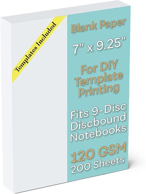 Amazon Blank 7 X 9 25 Inch Paper 120 GSM 200 Sheets DIY