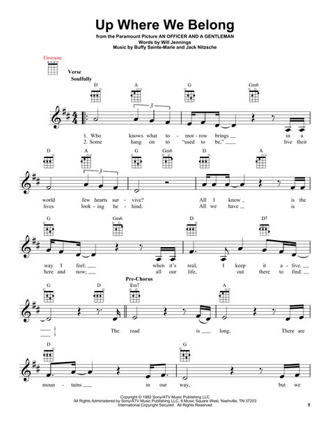 Up Where We Belong Sheet Music Direct