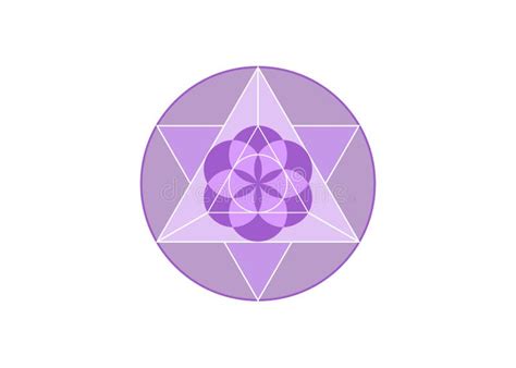 Flor De La Vida S Mbolo Metatron Merkaba Geometr A Sagrada Icono