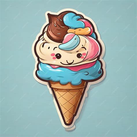 Premium Vector Ice Cream Vector On A White Background