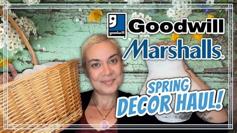 New Spring Decor Haul Goodwill Marshalls Youtube