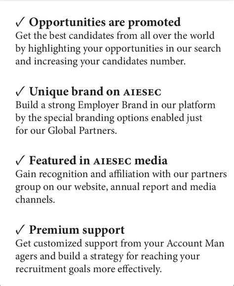 AIESEC Premium Sponsors Benefits | Download Scientific Diagram