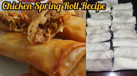 Chicken Spring Roll Recipe Chicken Snacks Recipe Ramadan Special