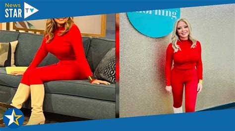 Carol Vorderman Pours Eye Popping Curves Into Skintight Red Trousers