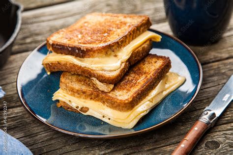 Grilled Cheese Sandwich Stock Foto Adobe Stock