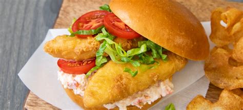 Craft Beer Battered Cod Sandwich With Lobster Mayo Recipe King And