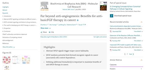 生化和生物物理学的旗舰刊物bba Molecular Cell Research 的专刊在线了我们的综述论文 四川大学华西药学院 贾涛博士血管和肺部疾病分子药理学课题组