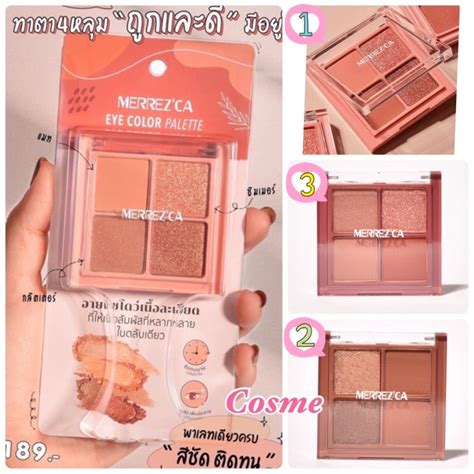 EXP ป2025 Merrezca Eye Color Palette อายแชโดว ม 3 เฉดส ใหเลอก