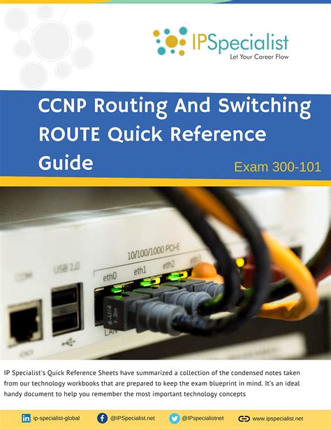 Buy CCNP Exam 300-101 Routing And Sw ROUTE Quick Reference Guide: Exams