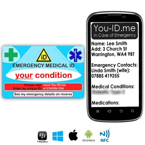 Addisons Disease Emergency Medical Id Alert Wallet Card