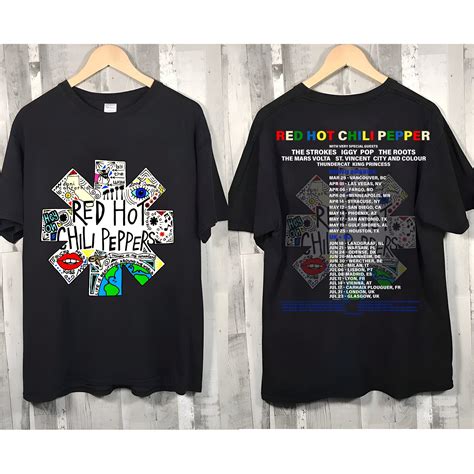 Red Hot Chili Peppers World Tour 2023 Shirt Red Hot Chili Peppers Tour 2023 Merch Designed