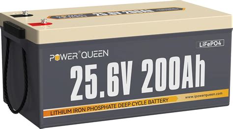 Power Queen 24V 200Ah LiFePO4 Batterie 200A BMS Tiefzyklus Lithium