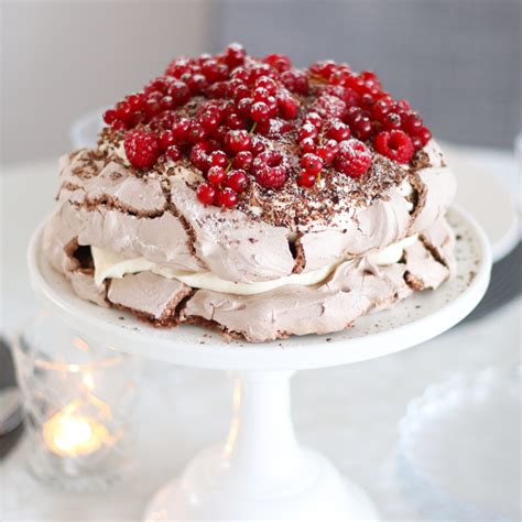 Chocolade Pavlova Met Rood Fruit Mari Lle In De Keuken