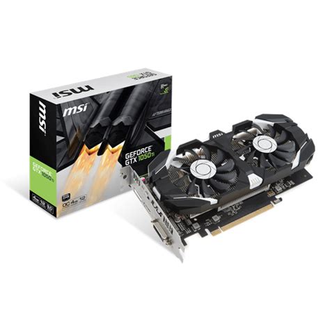 MSI GeForce GTX 1050 Ti T OC - 4GB GDDR5 RAM - Grafikkort | Billig
