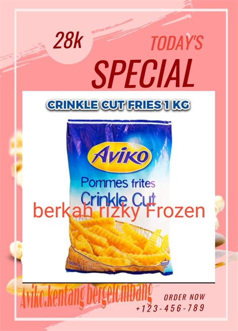 Aviko Crinkle Cut Fries Kentang Gelombang Kemasan Kg Lazada