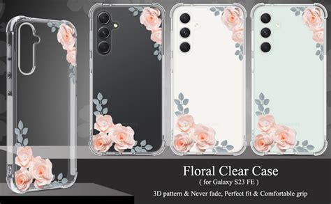 Amazon GREATRULY Floral Clear Case For Galaxy S23 FE For Women