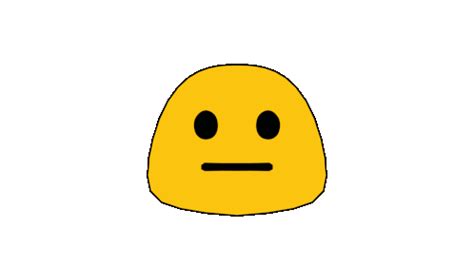 Neutral Blob Emoji Google Sticker Neutral Blob Emoji Google Neutral