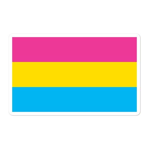 Pansexual Pride Flag Vinyl Sticker Gay Pride Flag Lgbtq Etsy De