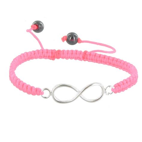 Bracelet Argent Infini Lien Tr Ss Classics Rose Les Poulettes Maty