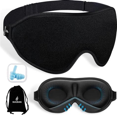 Wajdan Sleep Mask 100 Blackout Sleep Mask For Men Women Ultra Soft