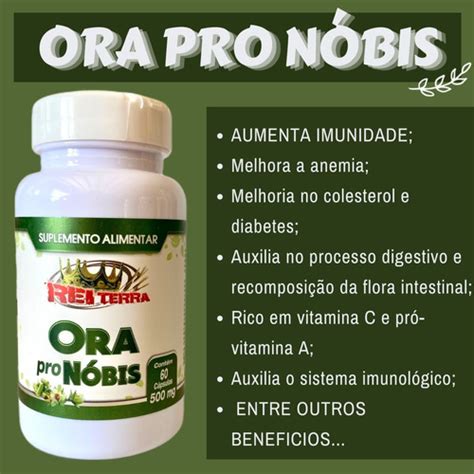 Ora Pro Nóbis 500mg 60cap Rei Terra Drogaria Barbosa Sua Drogaria Total