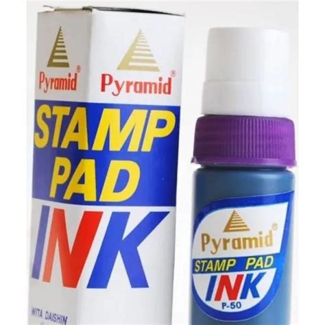 Jual Tinta Stempel Pyramid Stamp Pad Refill Ink Warna Ungu Shopee