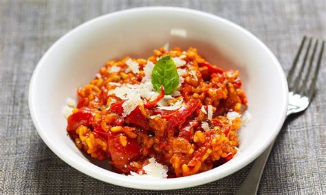 Tomato And Red Pepper Risotto Recipe Risotto Recipes Stuffed